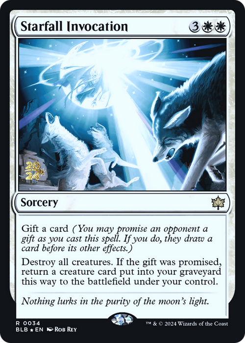 Starfall Invocation (PRE-034) - Bloomburrow Promos Foil