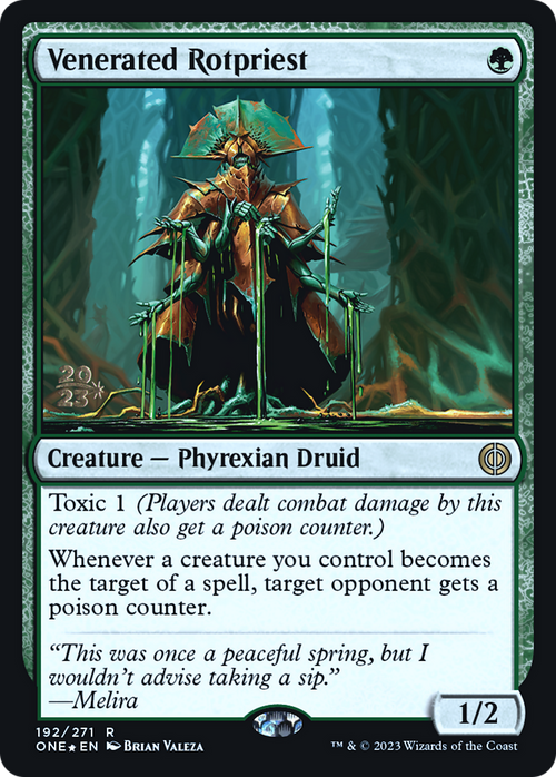 Venerated Rotpriest (PRE-192) - Phyrexia: All Will Be One Promos Foil