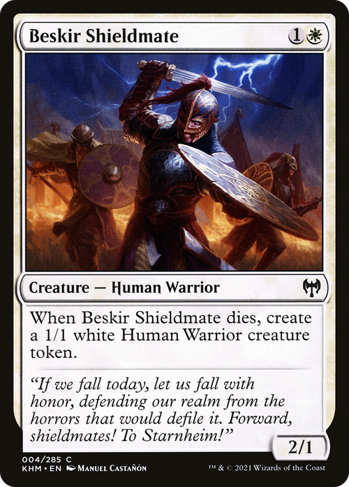 Beskir Shieldmate (KHM-004) - Kaldheim