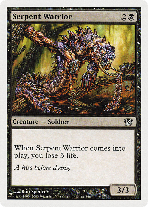 Serpent Warrior (8ED-161) - 8th Edition Foil