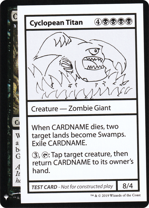 Cyclopean Titan (CMB1-) - Mystery Booster Playtest Cards 2019