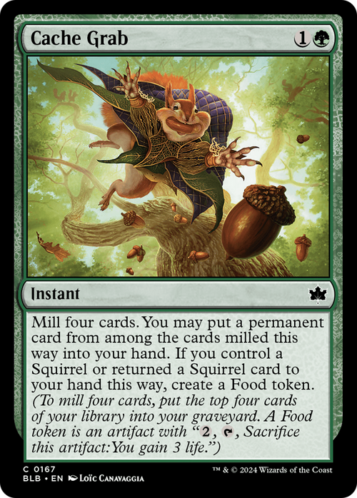 Cache Grab (BLB-167) - Bloomburrow Foil