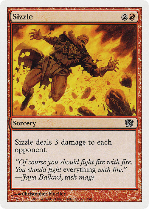 Sizzle (8ED-224) - 8th Edition Foil