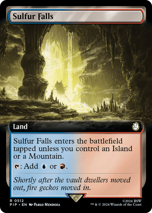 Sulfur Falls (Extended Art) (PIP-512) - Fallout: (Extended Art) Foil