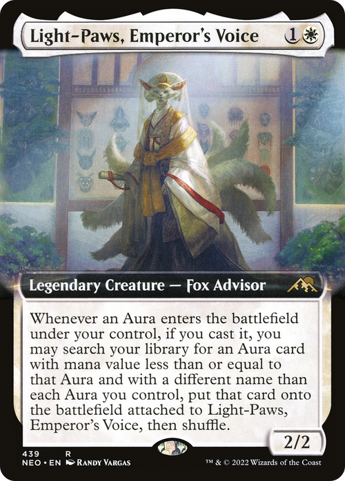 Light-Paws, Emperor's Voice (Extended Art) (NEO-439) - Kamigawa: Neon Dynasty: (Extended Art)