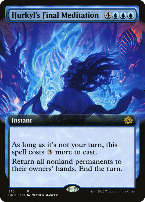Hurkyl's Final Meditation (Extended Art) (BRO-315) - The Brothers' War: (Extended Art)