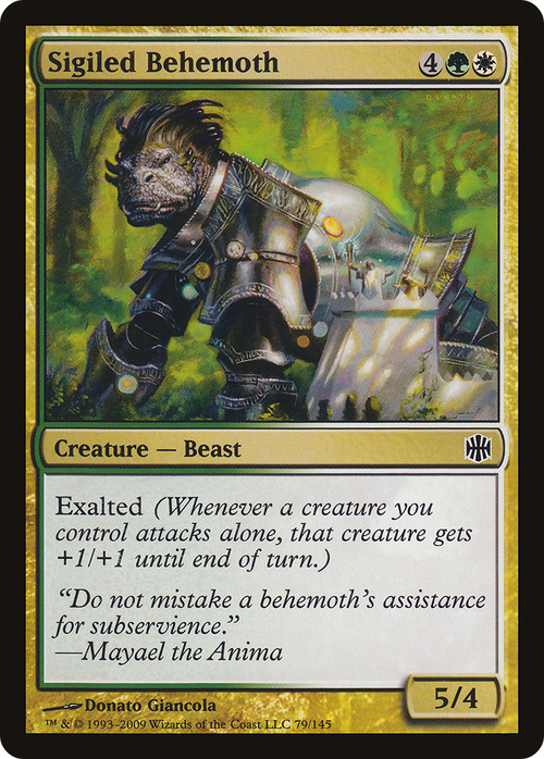 Sigiled Behemoth (ARB-079) - Alara Reborn Foil