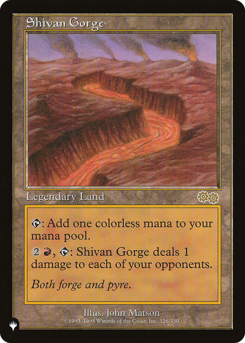 Shivan Gorge (LIST-326/350) - The List