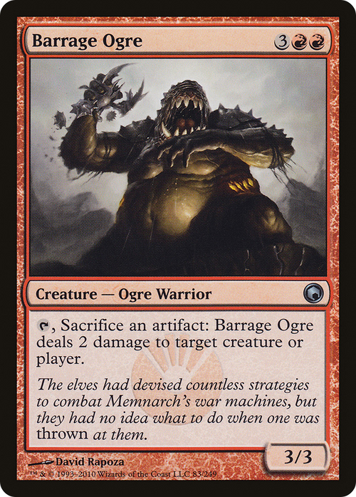 Barrage Ogre (SOM-083) - Scars of Mirrodin