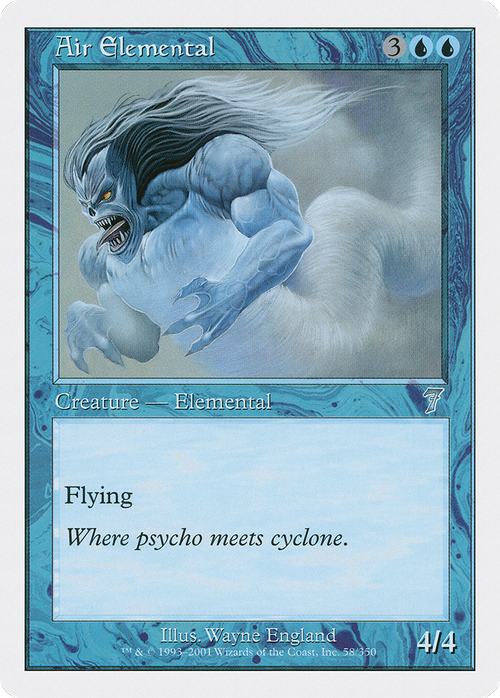 Air Elemental (7ED-058) - 7th Edition Foil