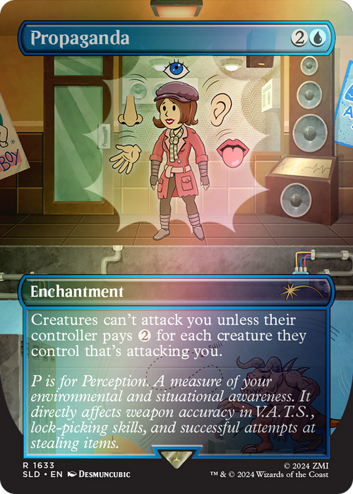 Propaganda (1633) (Rainbow Foil) (SLD-1633★) - Secret Lair Drop (Borderless) Foil