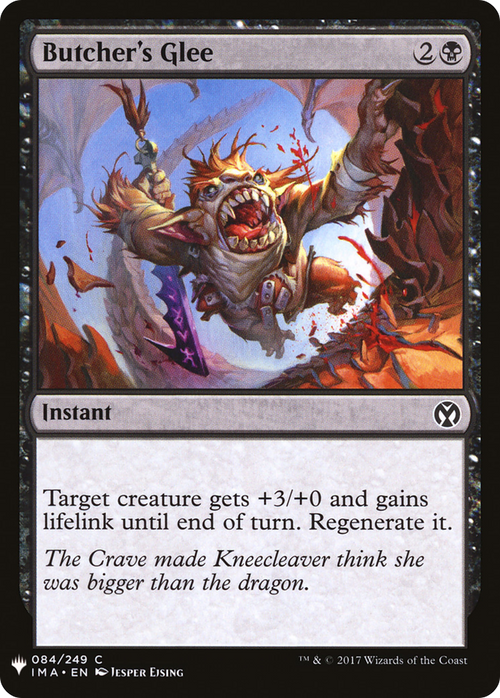 Butcher's Glee (LIST-IMA-84) - The List