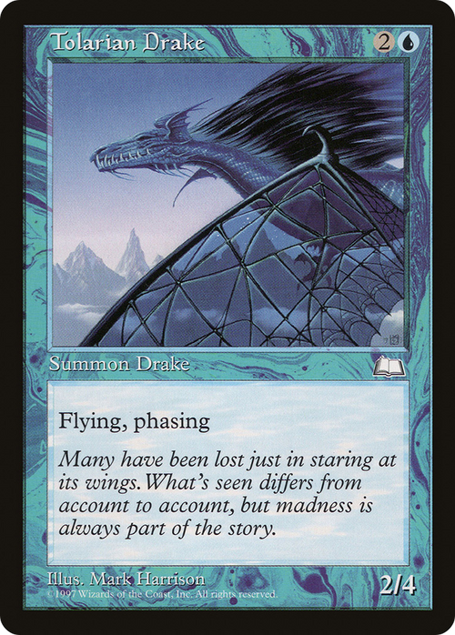 Tolarian Drake (WTH-) - Weatherlight
