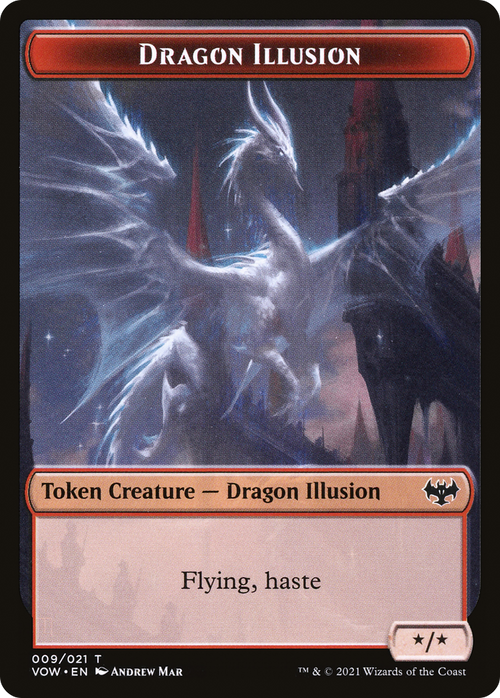 Dragon Illusion (TVOW-009) - Innistrad: Crimson Vow Tokens Foil