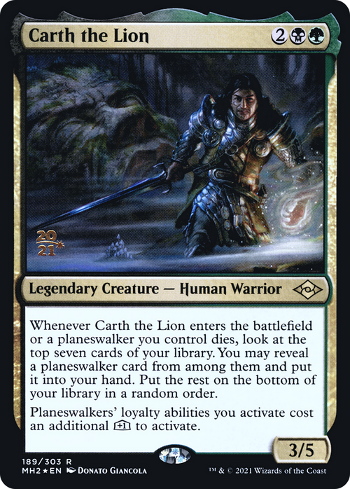 Carth the Lion (PRE-189S) - Modern Horizons 2 Promos Foil