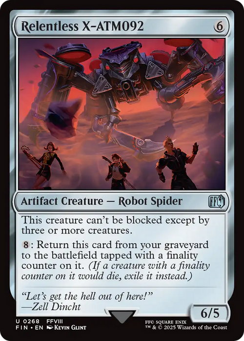 Relentless X-ATM092 (FIN-268) - FINAL FANTASY Foil