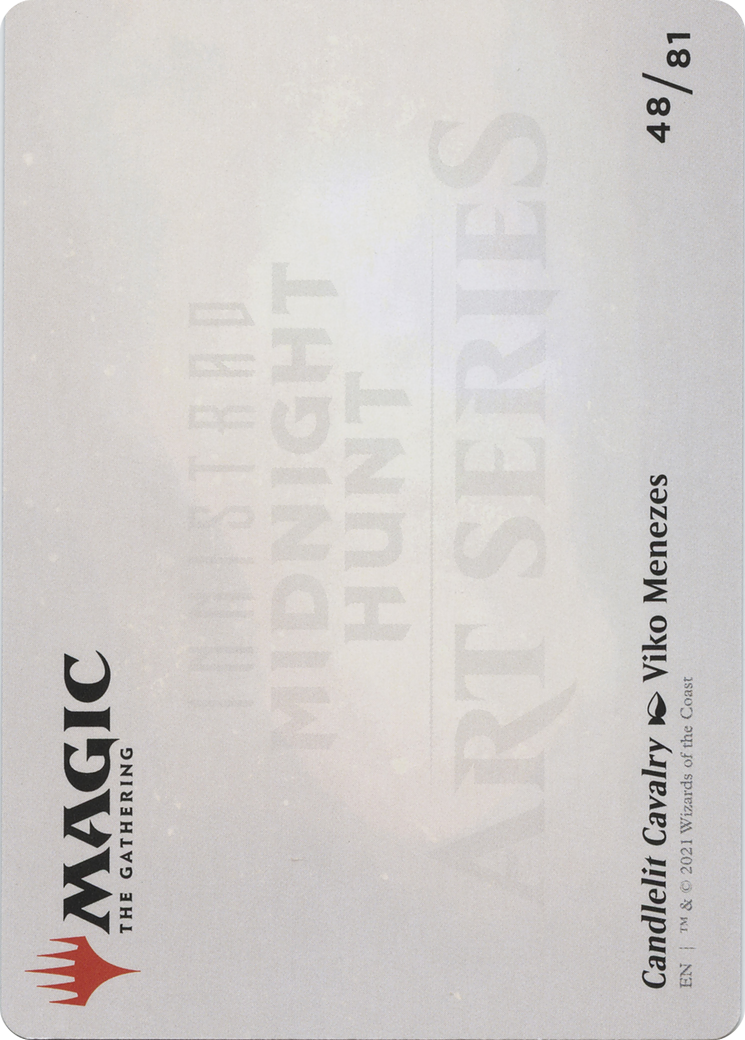 Candlelit Cavalry // Candlelit Cavalry (AMID-048) - Midnight Hunt Art Series (Borderless) Foil