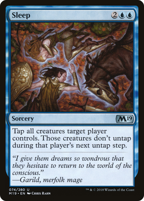 Sleep (M19-074) - Core Set 2019 Foil