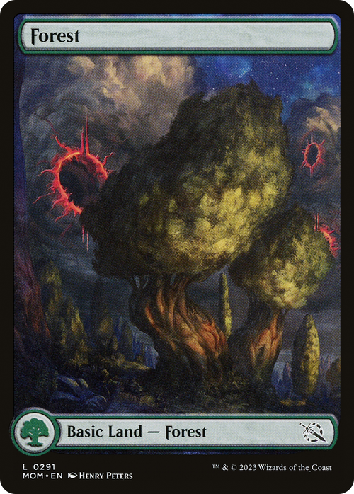 Forest (0291) (MOM-291) - March of the Machine: (Full Art) Foil