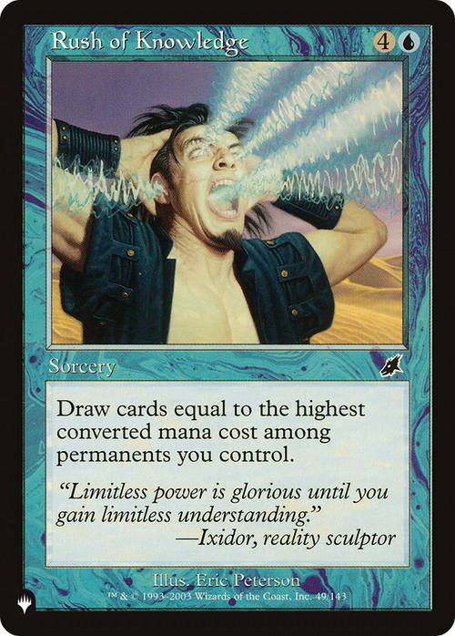 Rush of Knowledge (LIST-SCG-49) - The List