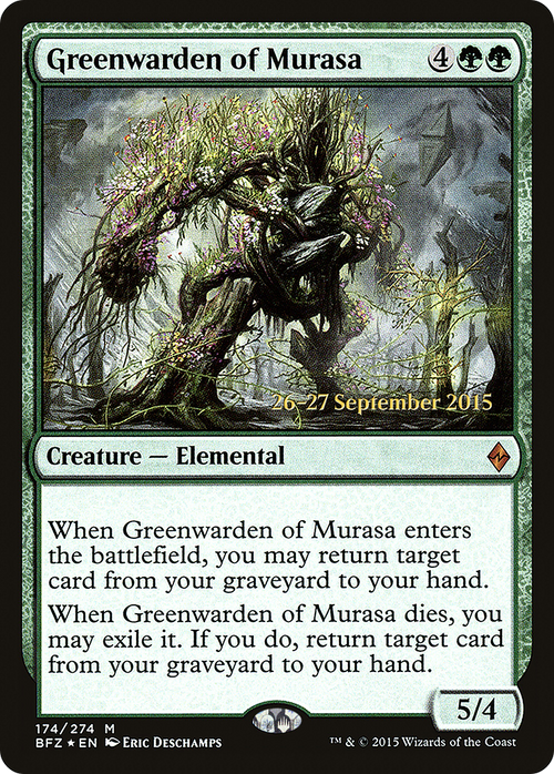 Greenwarden of Murasa (PRE-174) - Battle for Zendikar Promos Foil