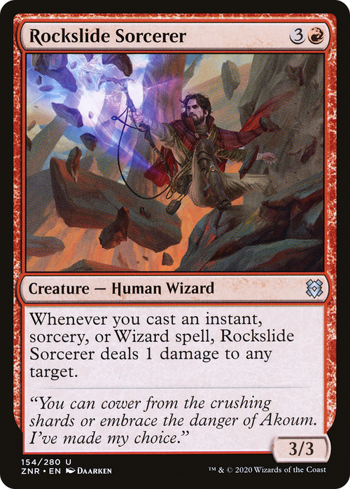 Rockslide Sorcerer (ZNR-154) - Zendikar Rising Foil