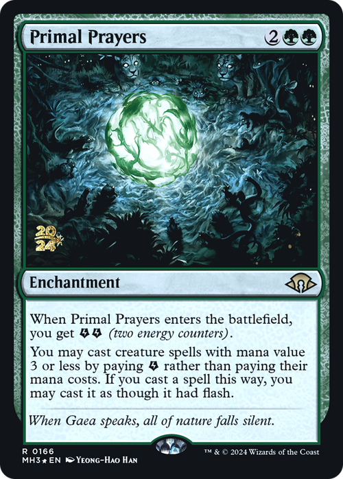 Primal Prayers (PRE-166) - Modern Horizons 3 Promos Foil