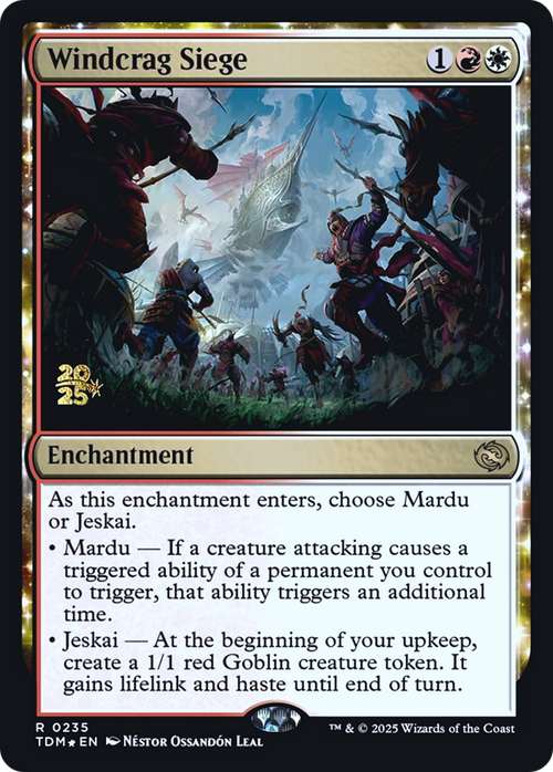 Windcrag Siege (PRE-235S) - Prerelease Cards: (enchantment) Foil