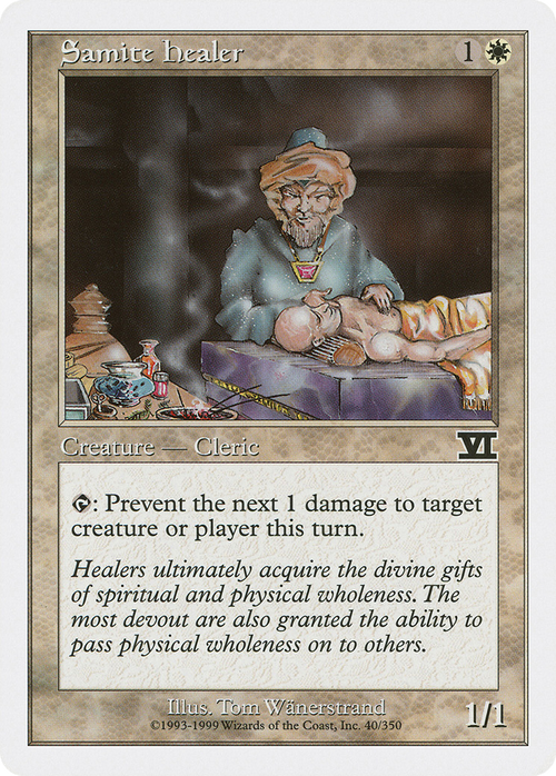 Samite Healer (6ED-040) - Classic Sixth Edition