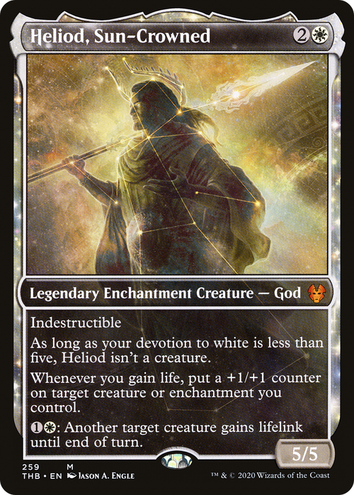 Heliod, Sun-Crowned (Showcase) (THB-259) - Theros Beyond Death: (enchantment, Showcase)