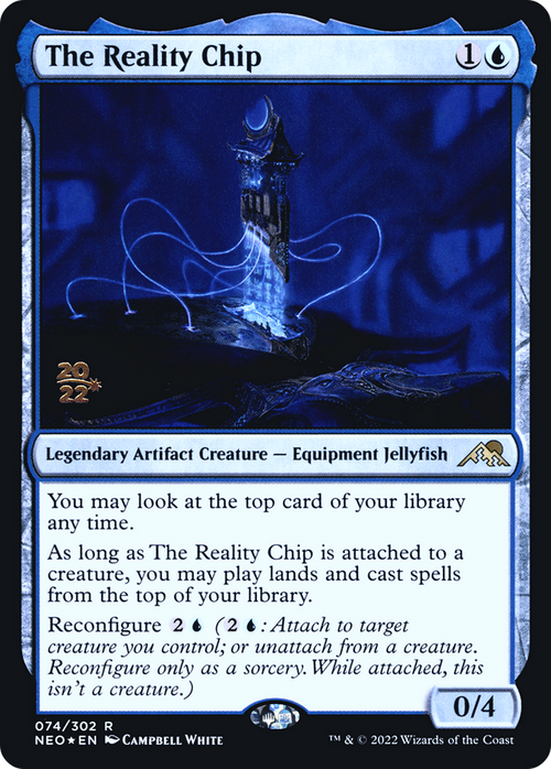 The Reality Chip (PRE-074) - Kamigawa: Neon Dynasty Promos Foil