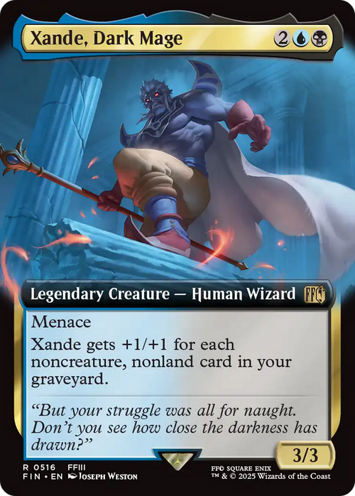 Xande, Dark Mage (Extended Art) (FIN-516) - FINAL FANTASY: (Extended Art) Foil