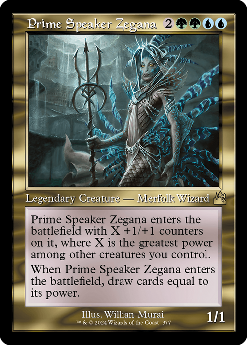 Prime Speaker Zegana (Retro Frame) (RVR-377) - Ravnica Remastered