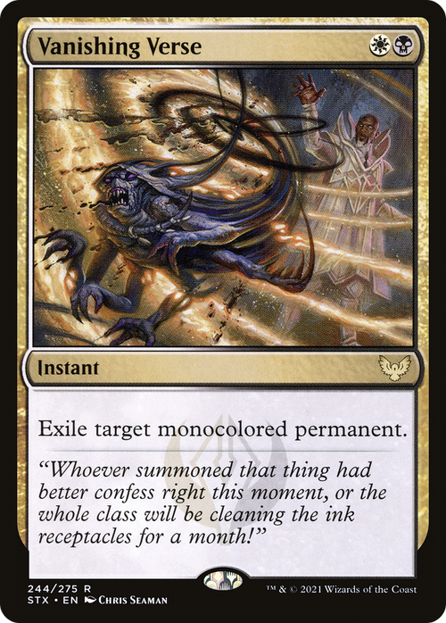 Vanishing Verse (STX-244) - Strixhaven: School of Mages Foil