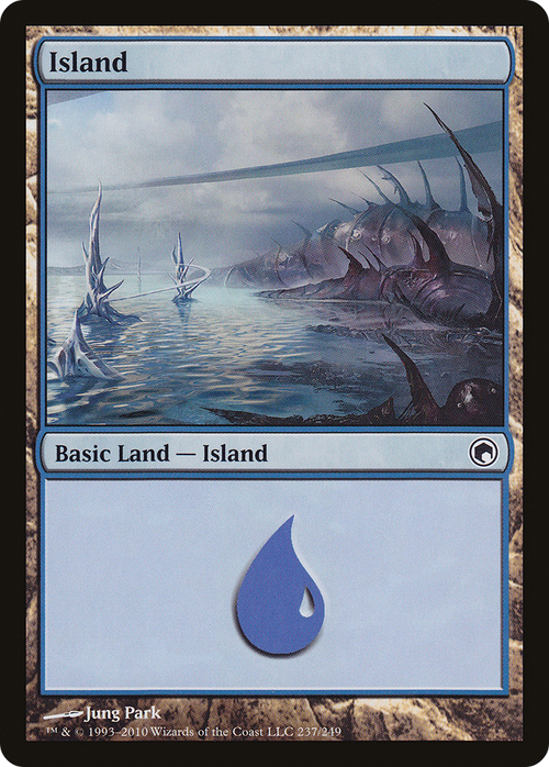 Island (237) (SOM-237) - Scars of Mirrodin