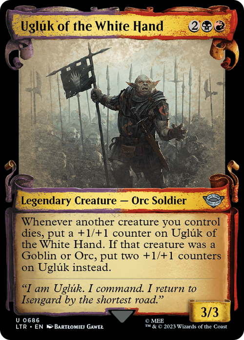 Ugluk of the White Hand (Showcase Scrolls) (LTR-686) - The Lord of the Rings: Tales of Middle-earth: (Showcase)