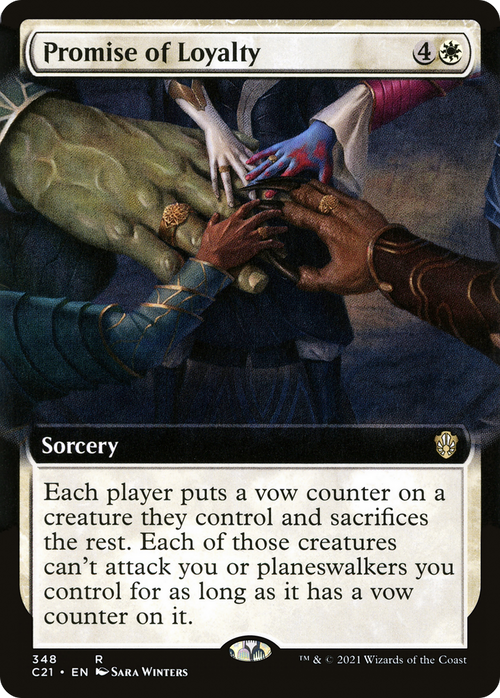 Promise of Loyalty (Extended Art) (C21-348) - Commander 2021: (Extended Art)
