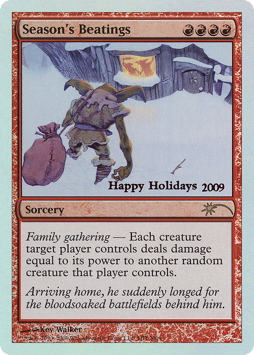 Season's Beatings (SPECIAL-2009) - Happy Holidays Foil
