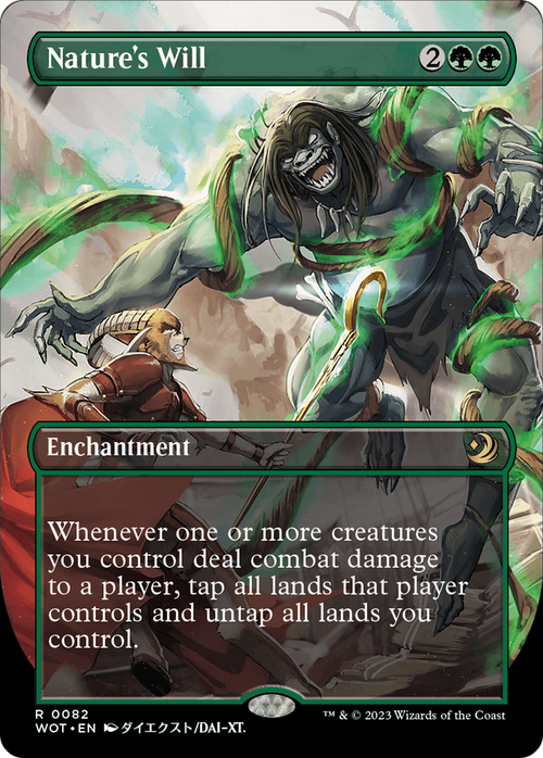 Nature's Will (Anime Borderless) (WOT-082) - Wilds of Eldraine: Enchanting Tales Foil