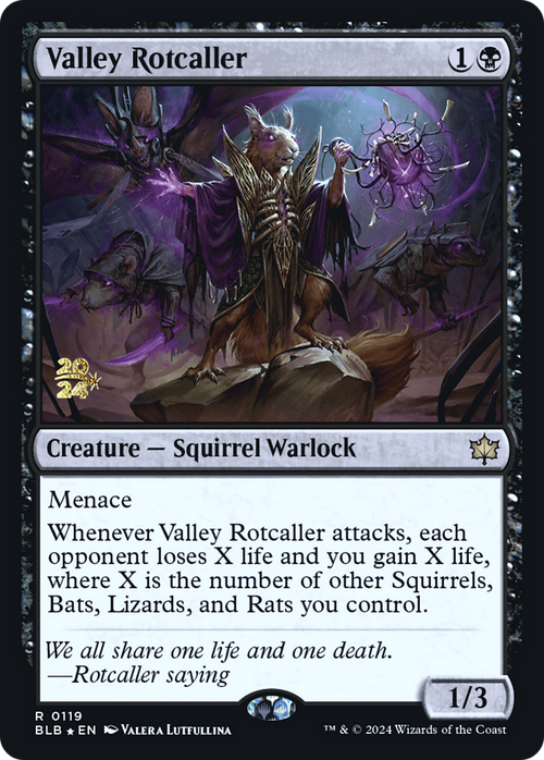 Valley Rotcaller (PRE-119) - Bloomburrow Promos Foil