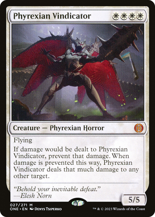 Phyrexian Vindicator (ONE-027) - Phyrexia: All Will Be One Foil