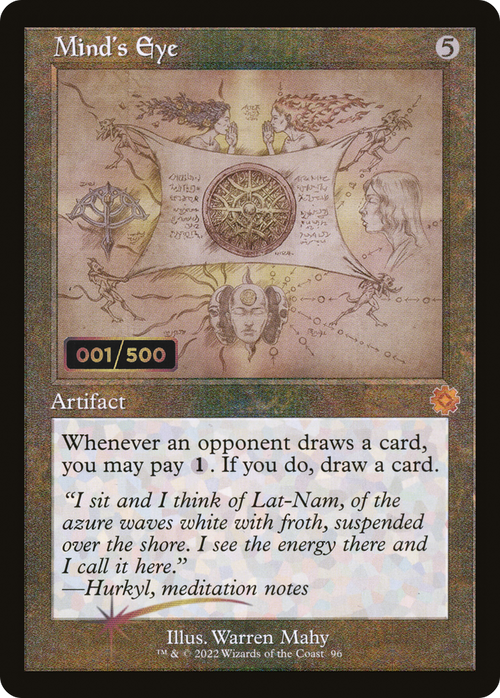 Mind's Eye (Schematic) (Serial Numbered) (BRR-096) - The Brothers' War Retro Artifacts Foil