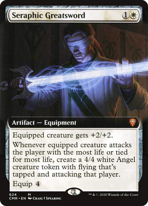 Seraphic Greatsword (Extended Art) (CMR-624) - Commander Legends: (Extended Art) Foil
