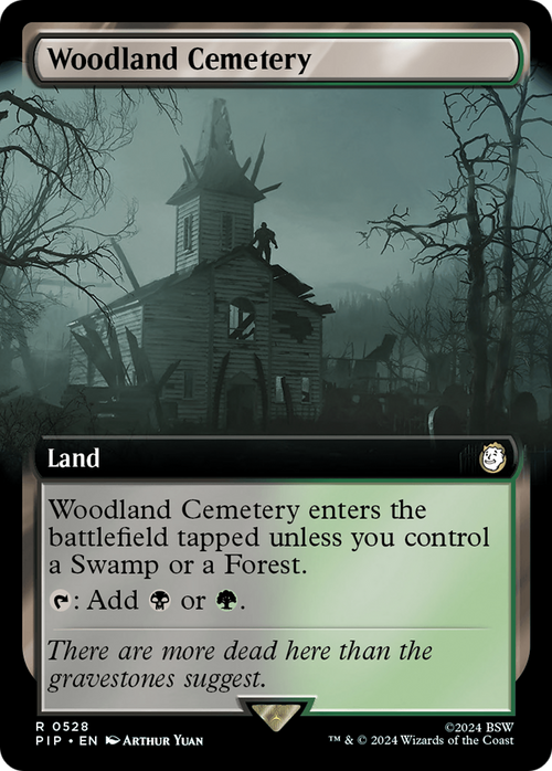 Woodland Cemetery (Extended Art) (PIP-528) - Fallout: (Extended Art) Foil