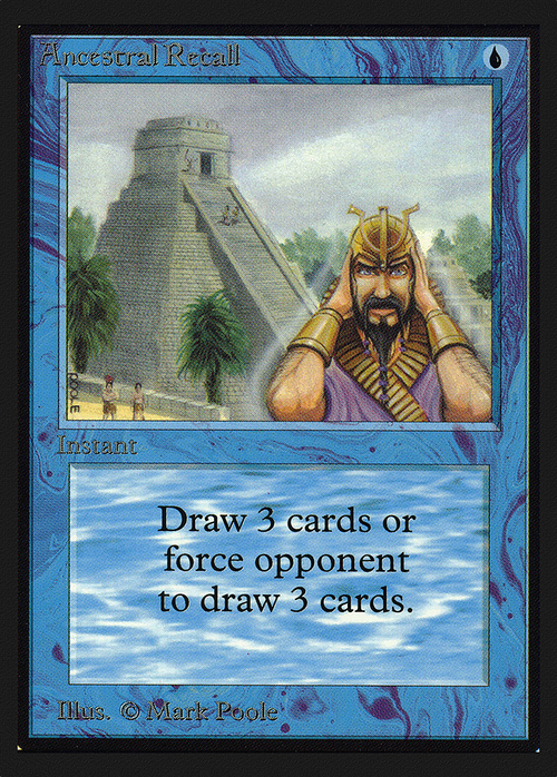 Ancestral Recall (IE) (IED-) - Intl. Collectors' Edition