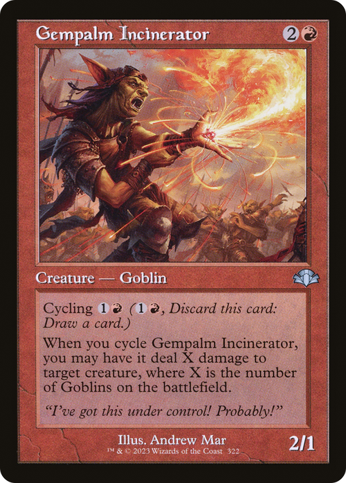 Gempalm Incinerator (Retro Frame) (DMR-322) - Dominaria Remastered Foil