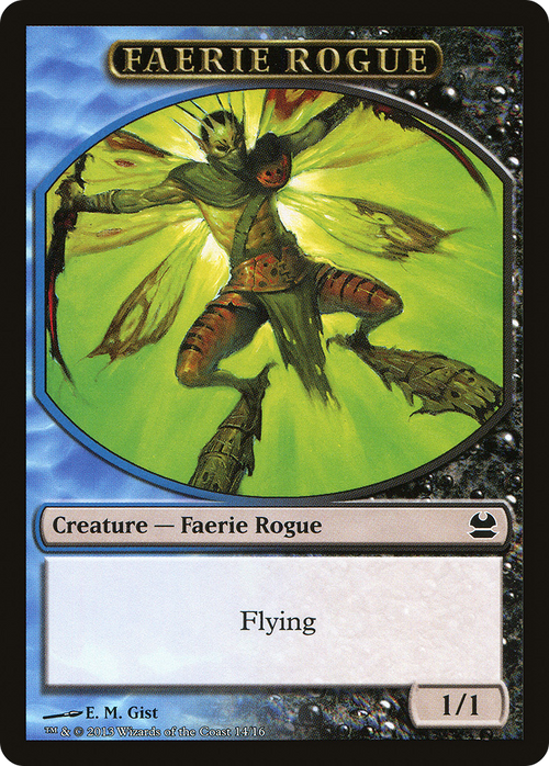 Faerie Rogue Token (Blue/Black) (MMA-014) - Modern Masters Tokens