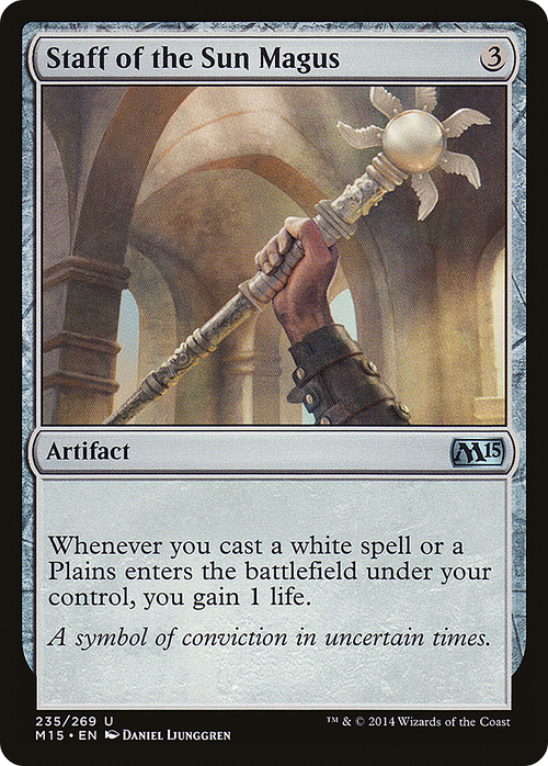 Staff of the Sun Magus (M15-235) - Magic 2015 Foil