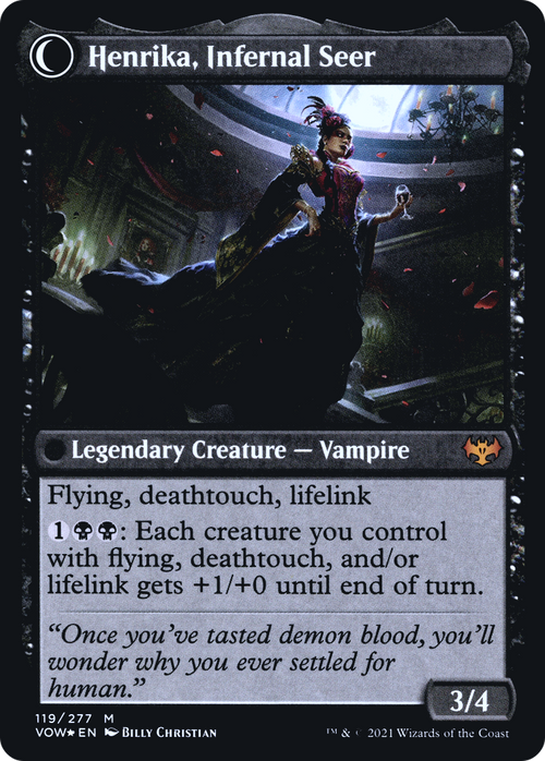 Henrika Domnathi (PRE-119) - Innistrad: Crimson Vow Promos: (Double Faced Transform) Foil