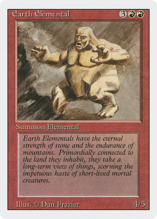 Earth Elemental (3ED-) - Revised Edition